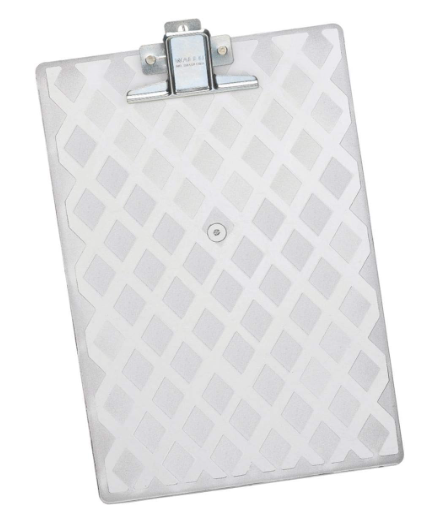 Prancheta Acrilica Waleu Super Oficio Prendedor Plastico Fume