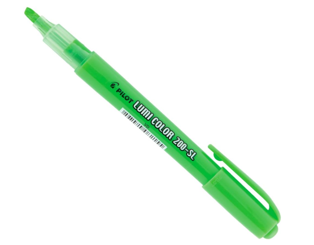 Marca Texto Hidrográfica Lumi Color Neon 200-SL Pilot Verde Unitária