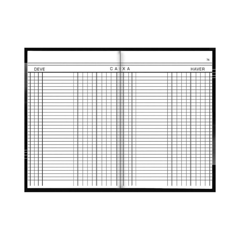 Livro Caixa São Domingos 50 folhas 215mm x 315mm 56g/m²