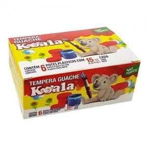 Tinta Guache 15ml Cores 6 Koala Delta