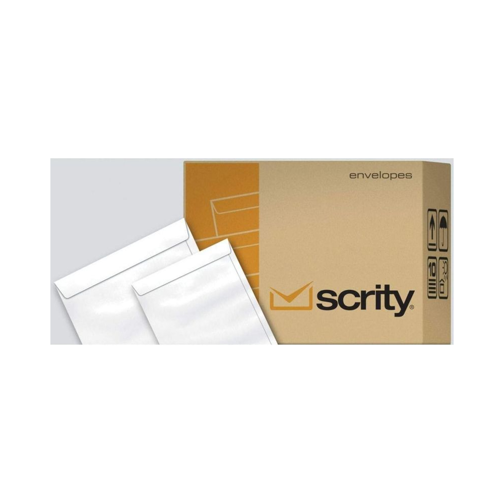 Envelope Saco SOF023 Scrity Branco 162x229mm 10 Unidades Papel