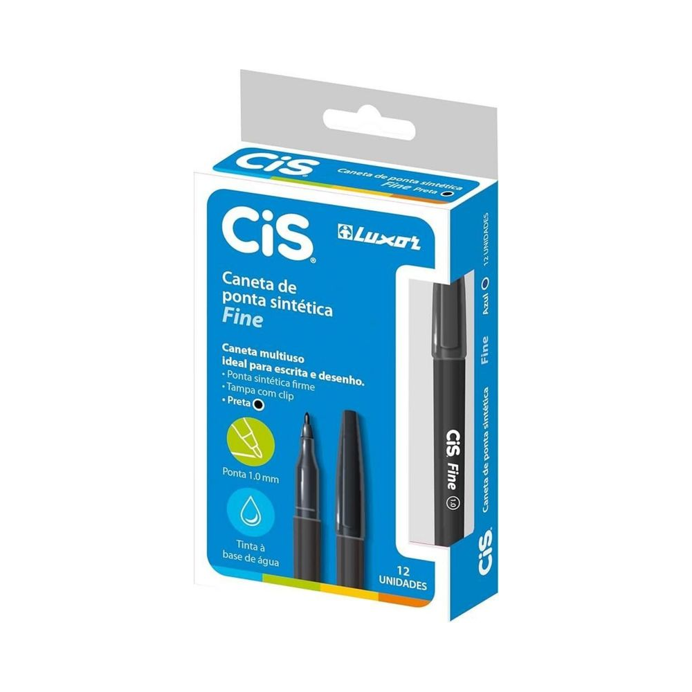 Caneta Permanente Markee Preta Cis
