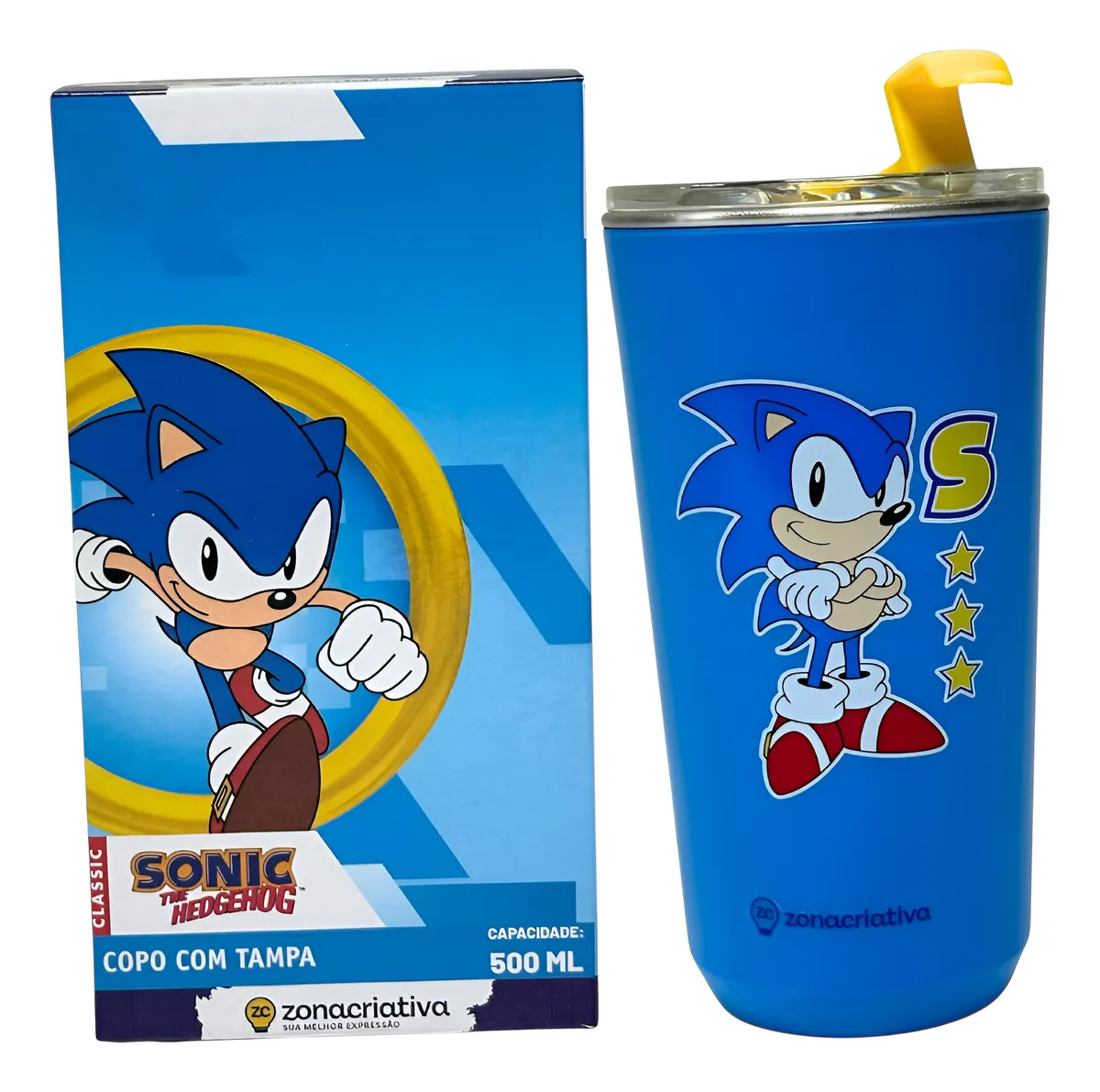Copo T&eacute;rmico Sky Sonic Azul Zona Criativa 500ml