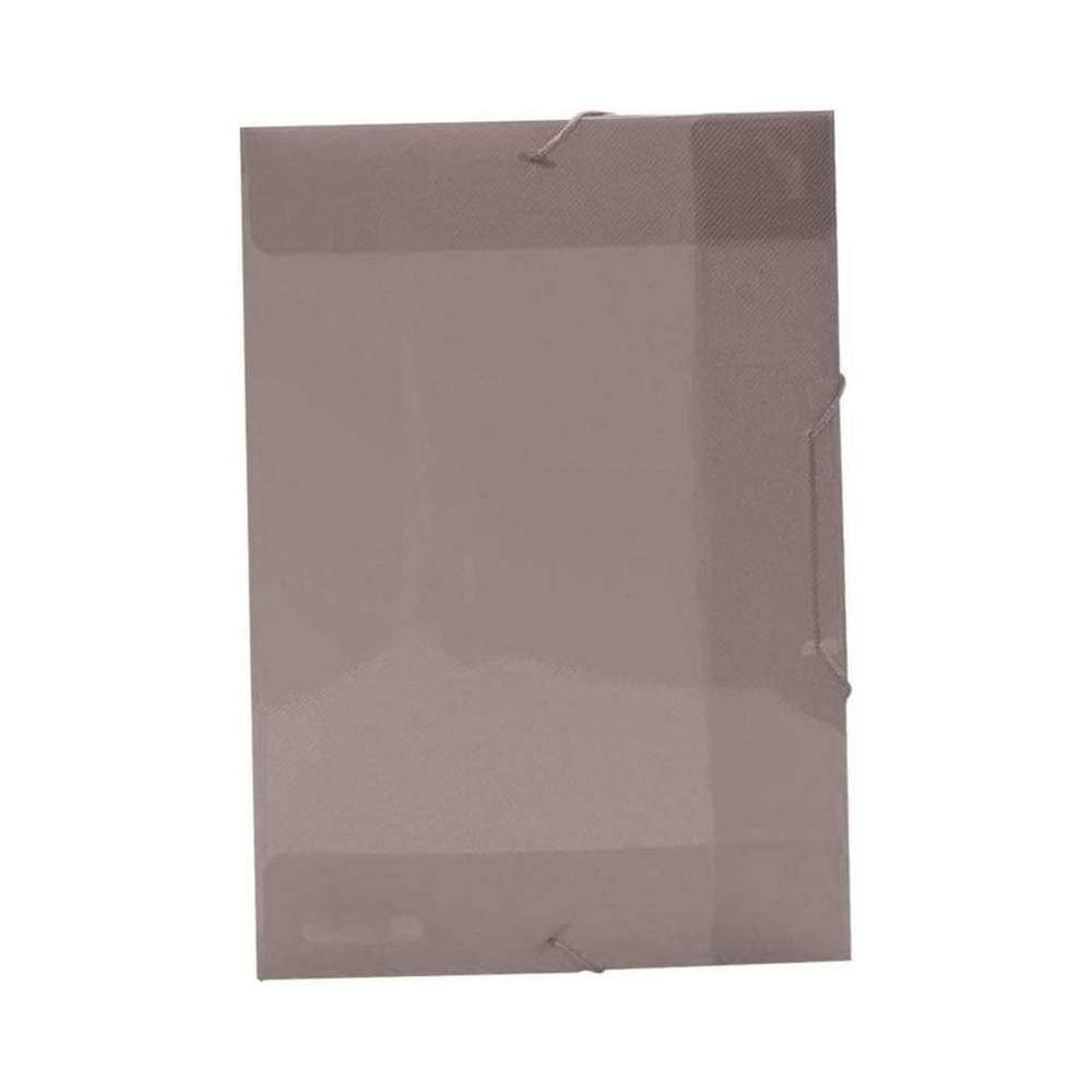 Pasta Aba com Elástico Ofício ACP Fumê 335mm x 235mm