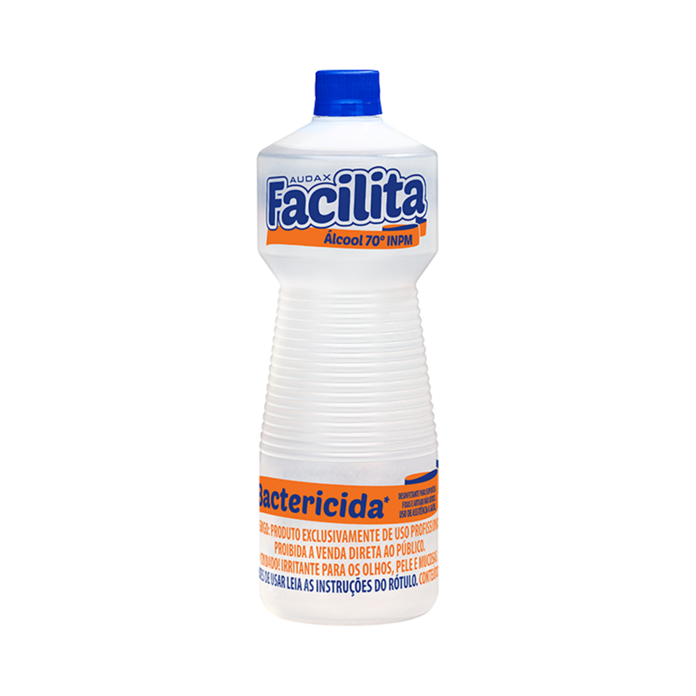 &Aacute;lcool L&iacute;quido 1 Litro Audax Facilita 70&ordm; INPM