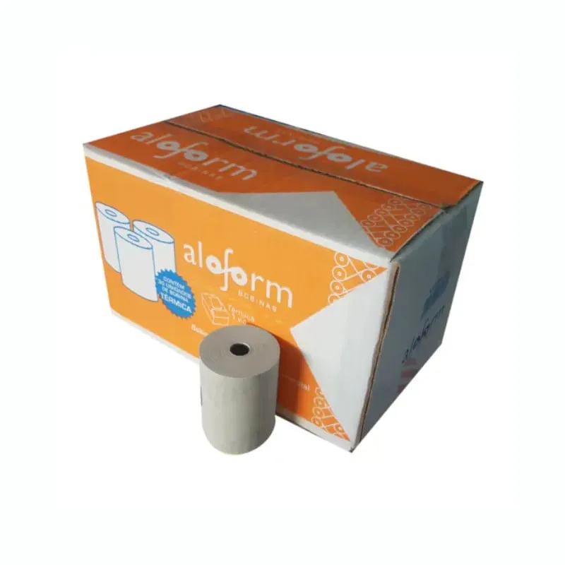 Bobina Térmica Branca 80x40 1 via Aloform Caixa 30 unidades