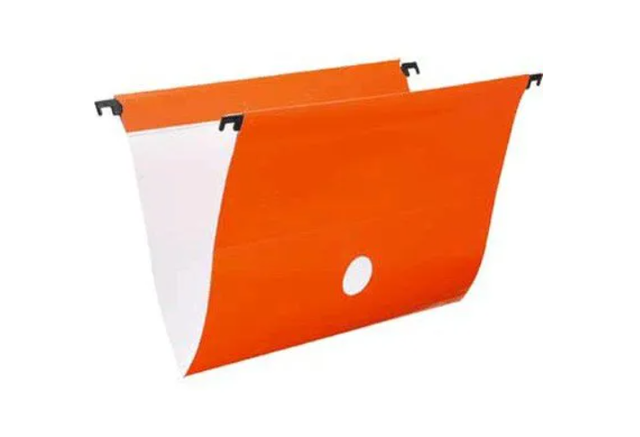 Pasta Suspensa Polipropileno A4 Dello Laranja com 6 Unidades