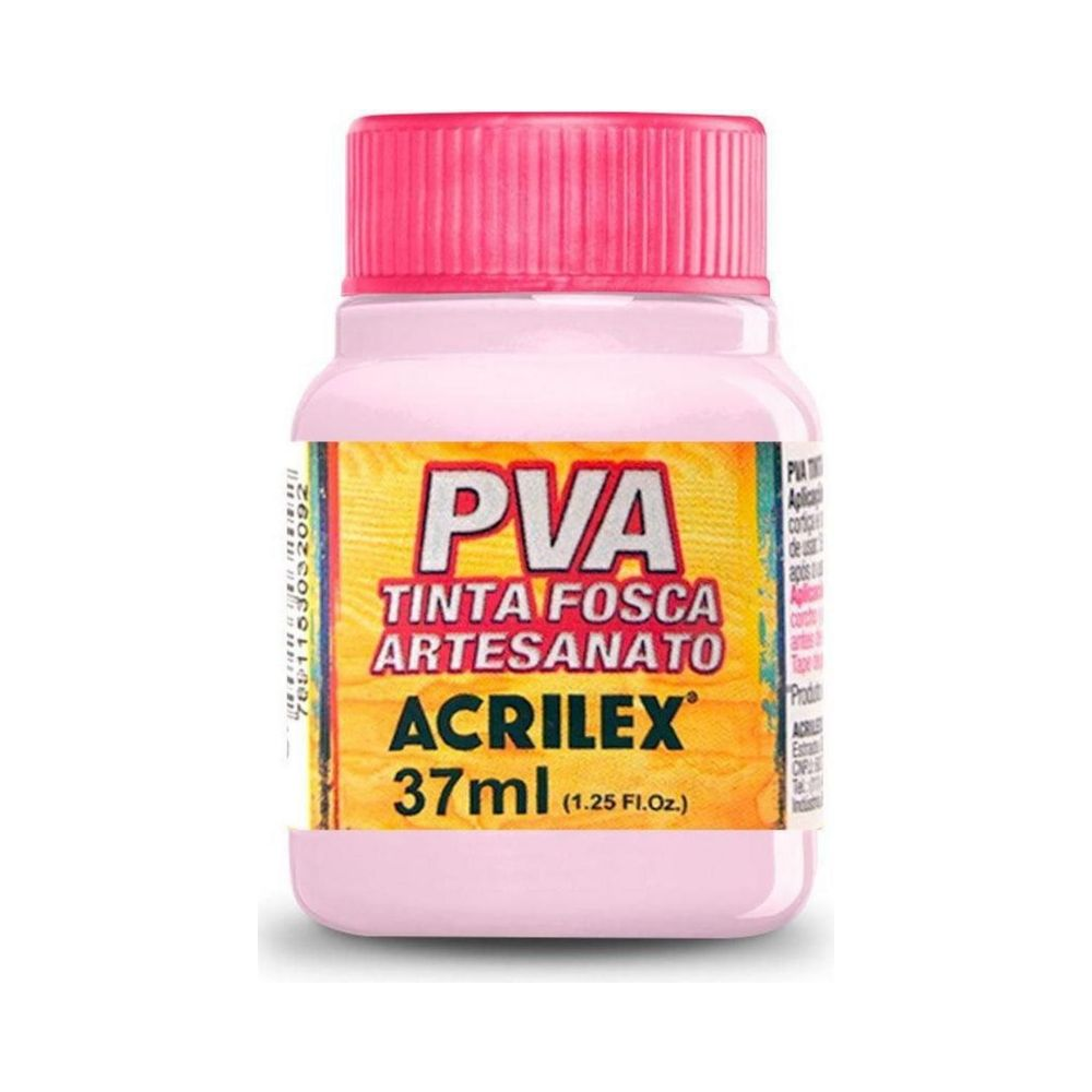 Tinta PVA Fosca Artesanato Acrilex 37ml Rosa Bebê
