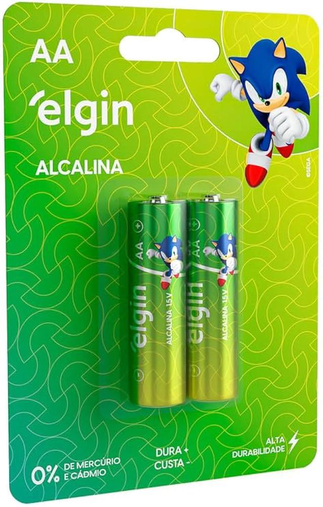 Pilha Alcalina AA 82152 Elgin 2 unidades Neutra