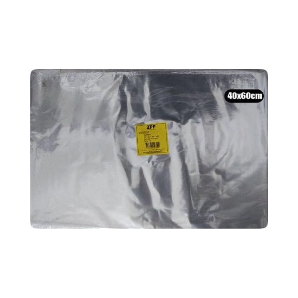 Saco Pl&aacute;stico Transparente 40 x 60 x 0,06 com 1 kg ZPP tipo BD