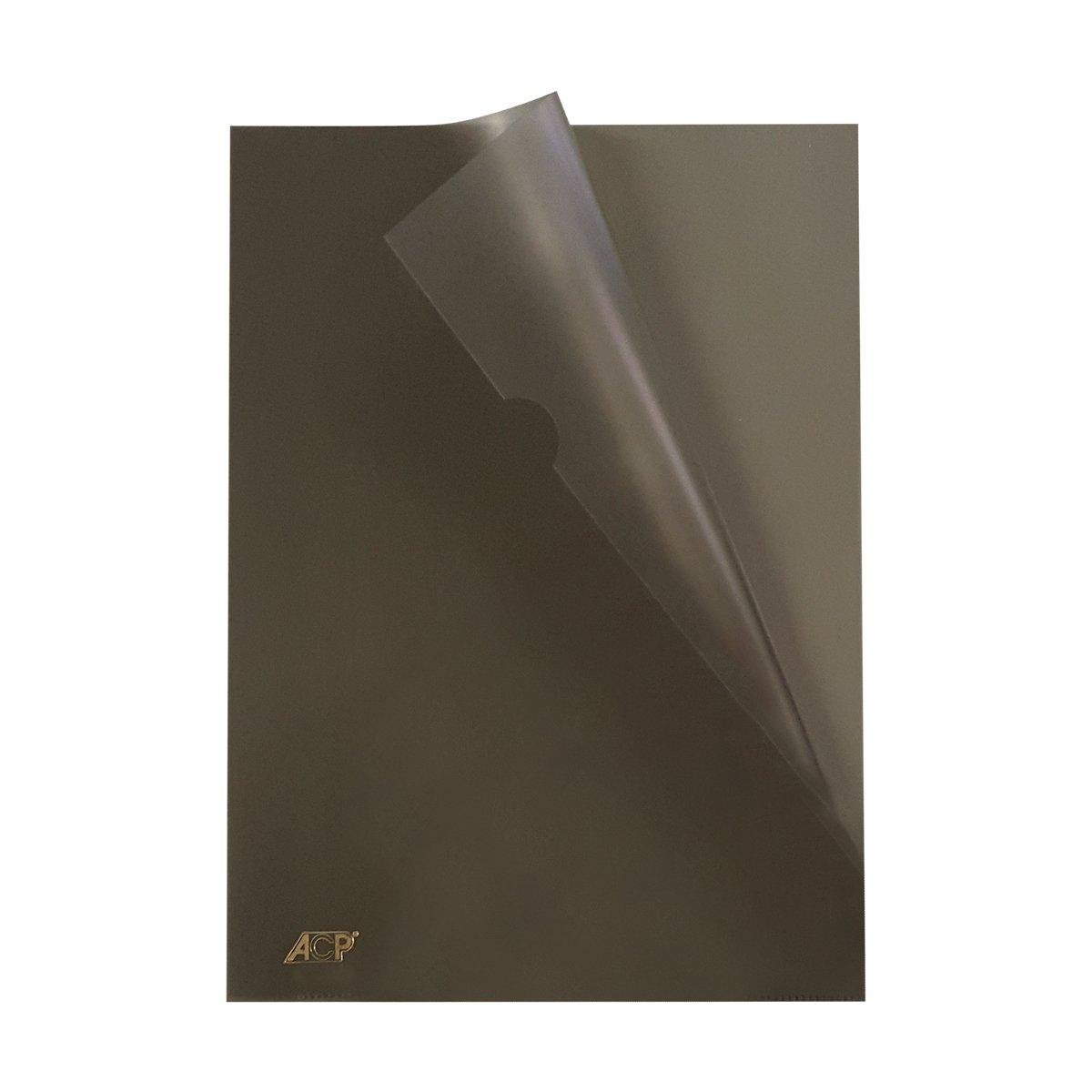 Pasta L Ofício ACP 230mm x 335mm Fumê 10 unidades