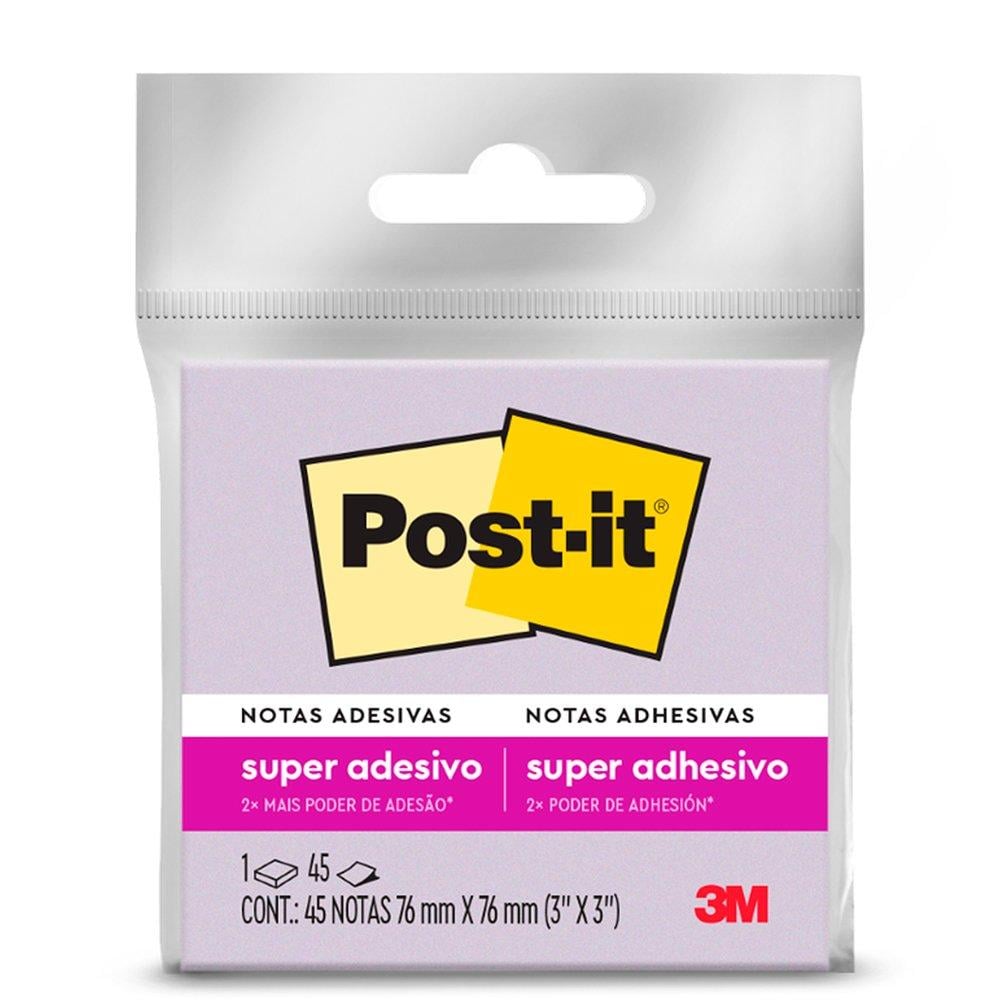 Bloco de Notas Adesivas  1 Bloco 76x76mm Post-it Papel Roxo