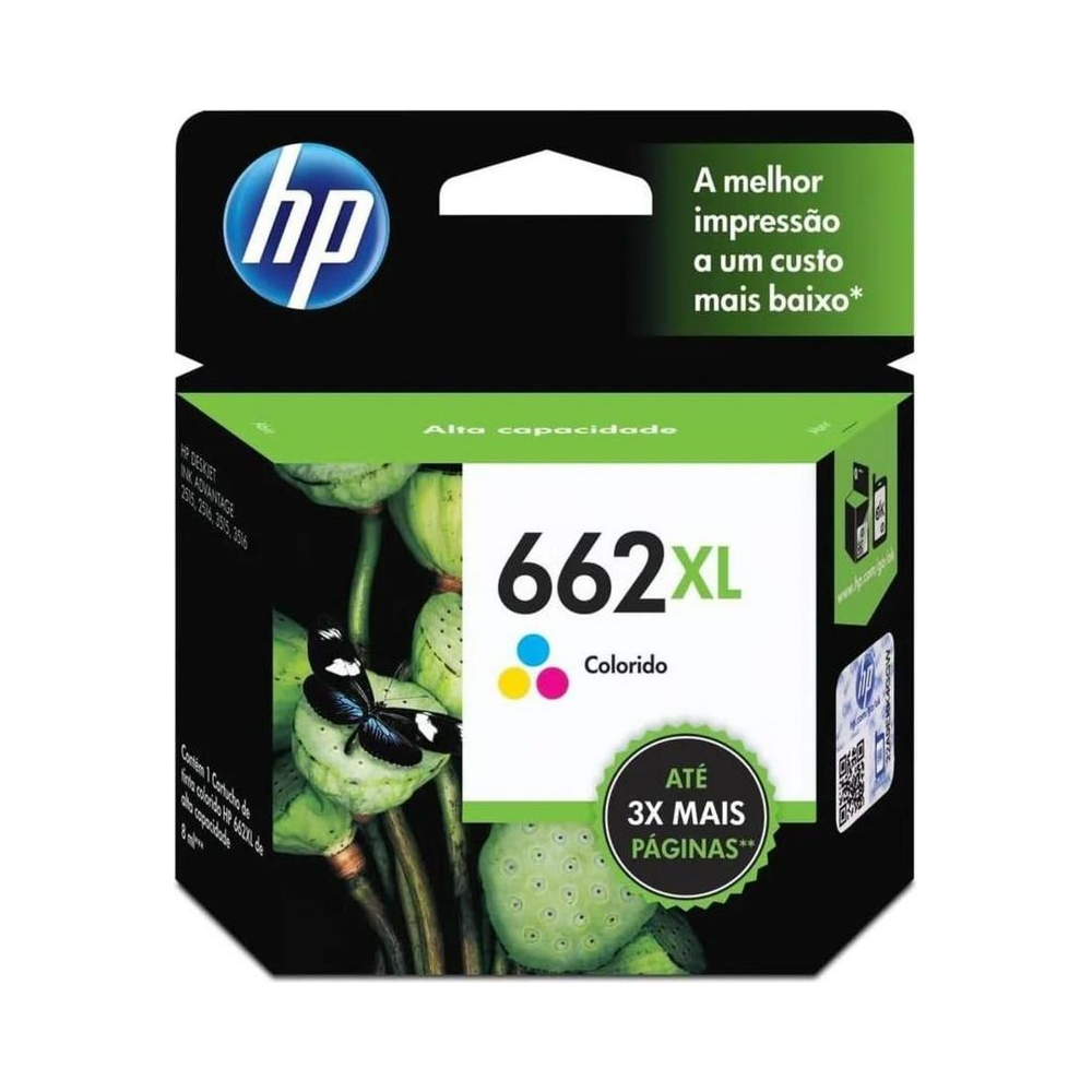 Cartucho Ink Advantage 662XL HP Colorido 8ml