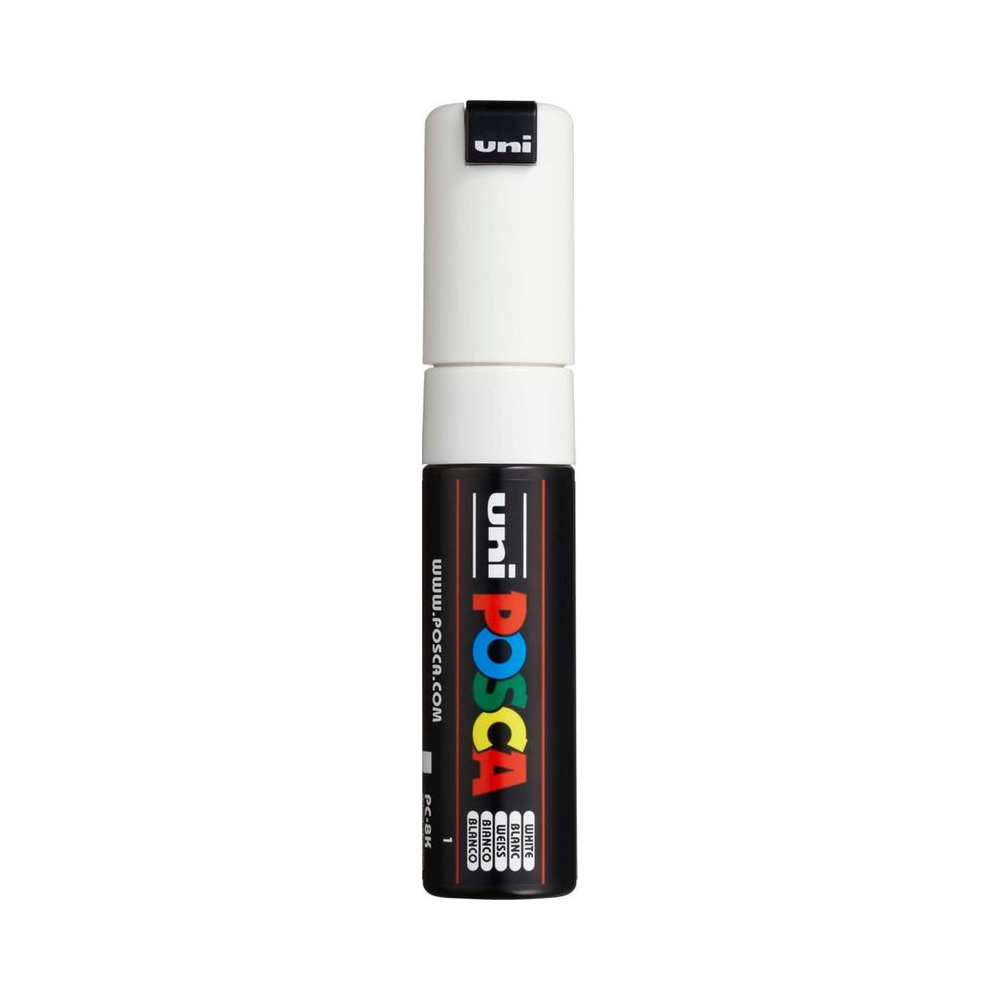 Marcador Art&iacute;stico 8.0mm PC-8K Uni POSCA Branco