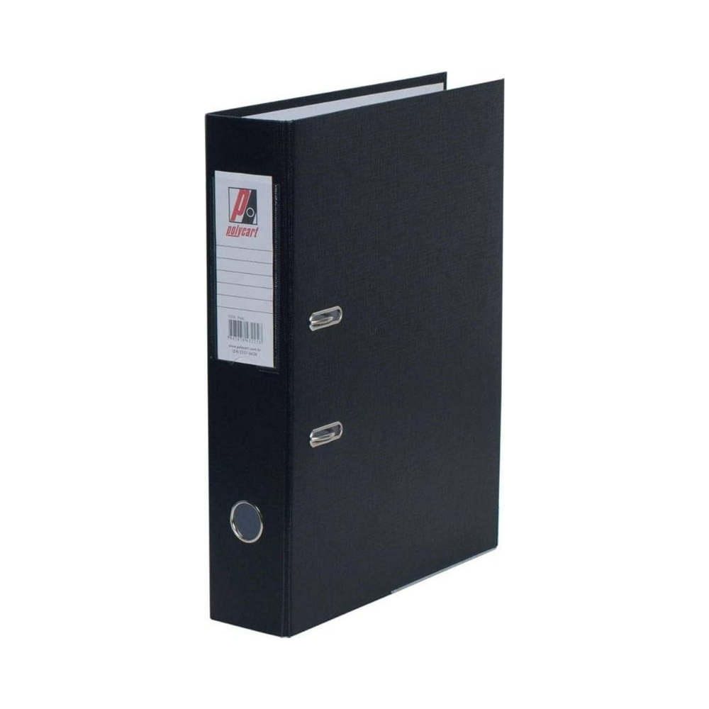 Registrador AZ Of&iacute;cio Largo Polycart Preto