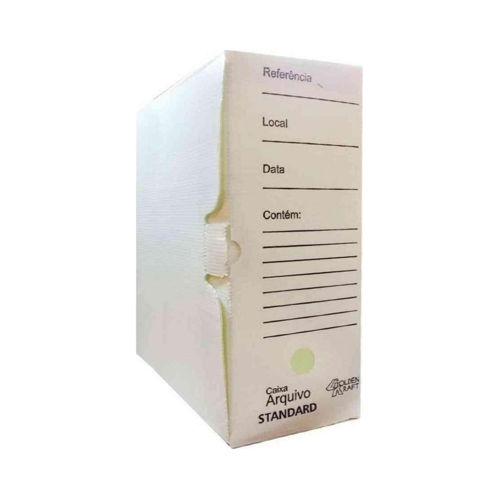 Arquivo Morto Papel Kraft Branco Golden Kraft Of&iacute;cio Refor&ccedil;ado