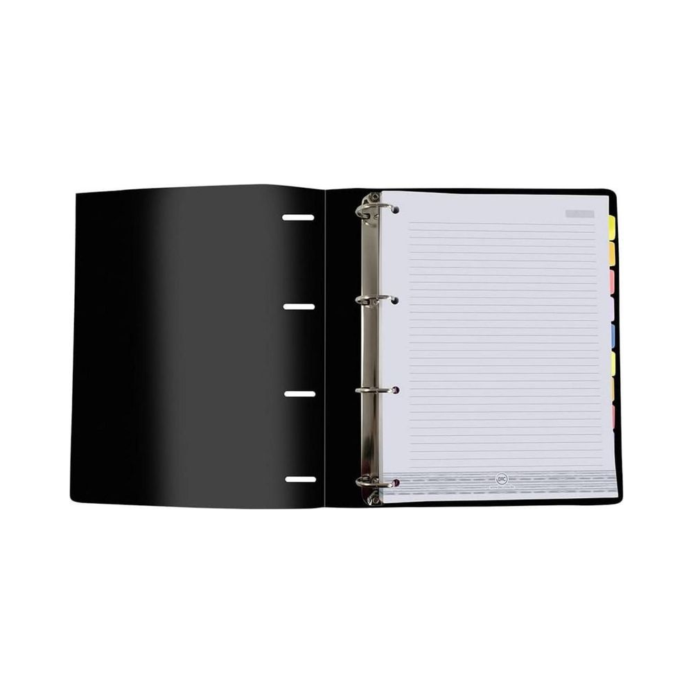 Fich&aacute;rio Polipropileno 242x300mm DAC Preto com El&aacute;stico