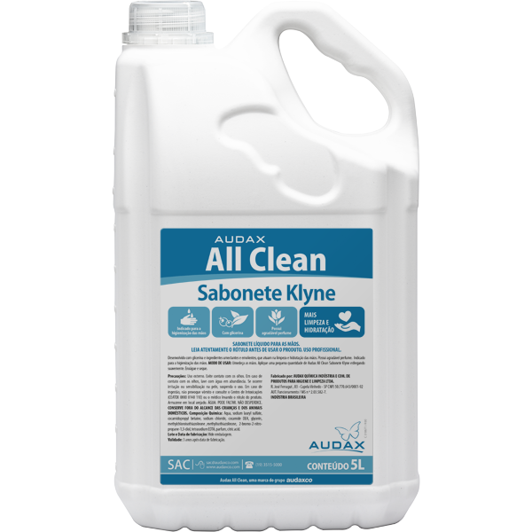 Sabonete L&iacute;quido 5 Litros Audax Klyne All Clean Perfumado