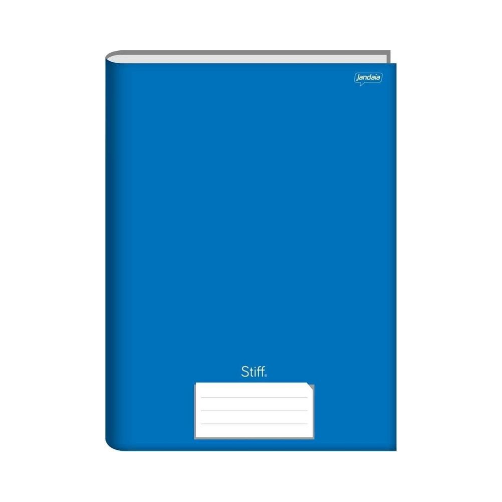 Caderno Brochura Capa Dura Stiff Jandaia Azul 48 folhas 200mm x 275mm 56g/m&sup2;