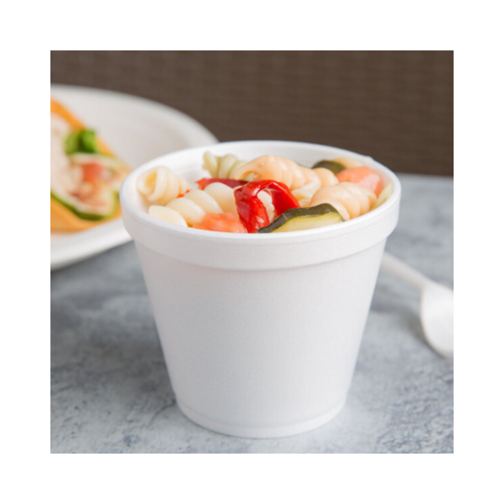 Pote T&eacute;rmico Isopor Branco Totalplast 720ml 20 unidades