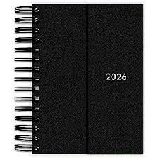 Agenda 2026 Executiva Espiral Capa Dura 140 mm x 200 mm 160 fls. - Kit