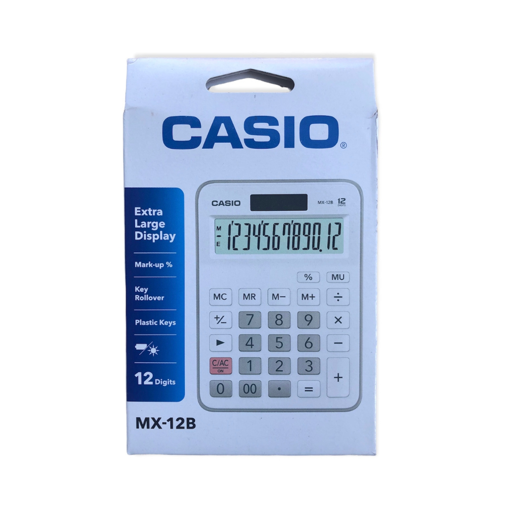 Calculadora de Mesa MX-12B-LB Casio 12 D&iacute;gitos Azul Claro
