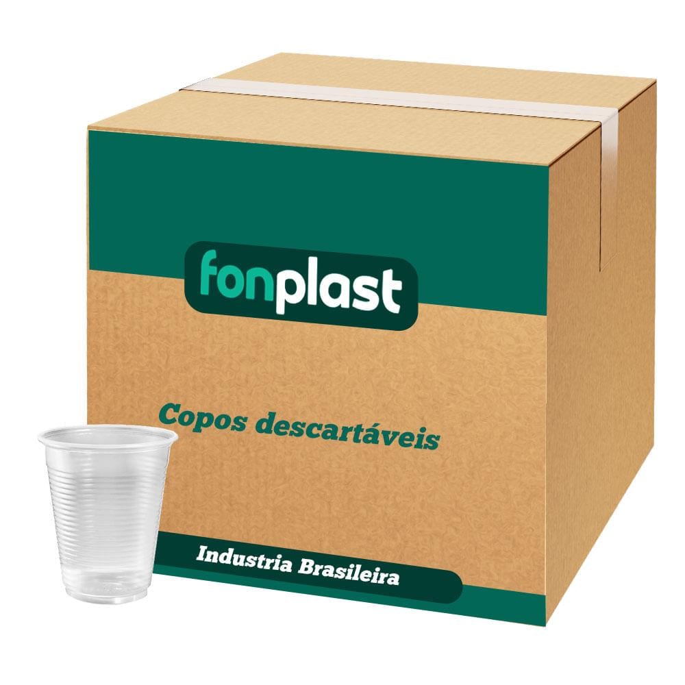 Copo Descartável Água 200ml com 2500 FONPLAST
