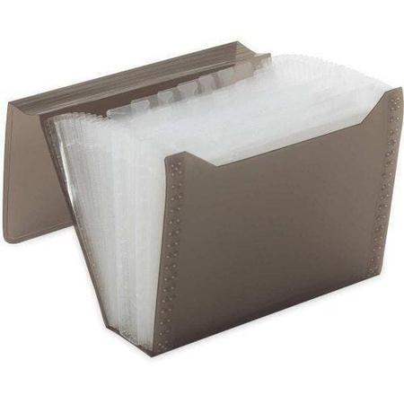 Pasta Sanfonada A4 12 divis&oacute;rias Polibras Preta 230mm x 72mm x 330mm