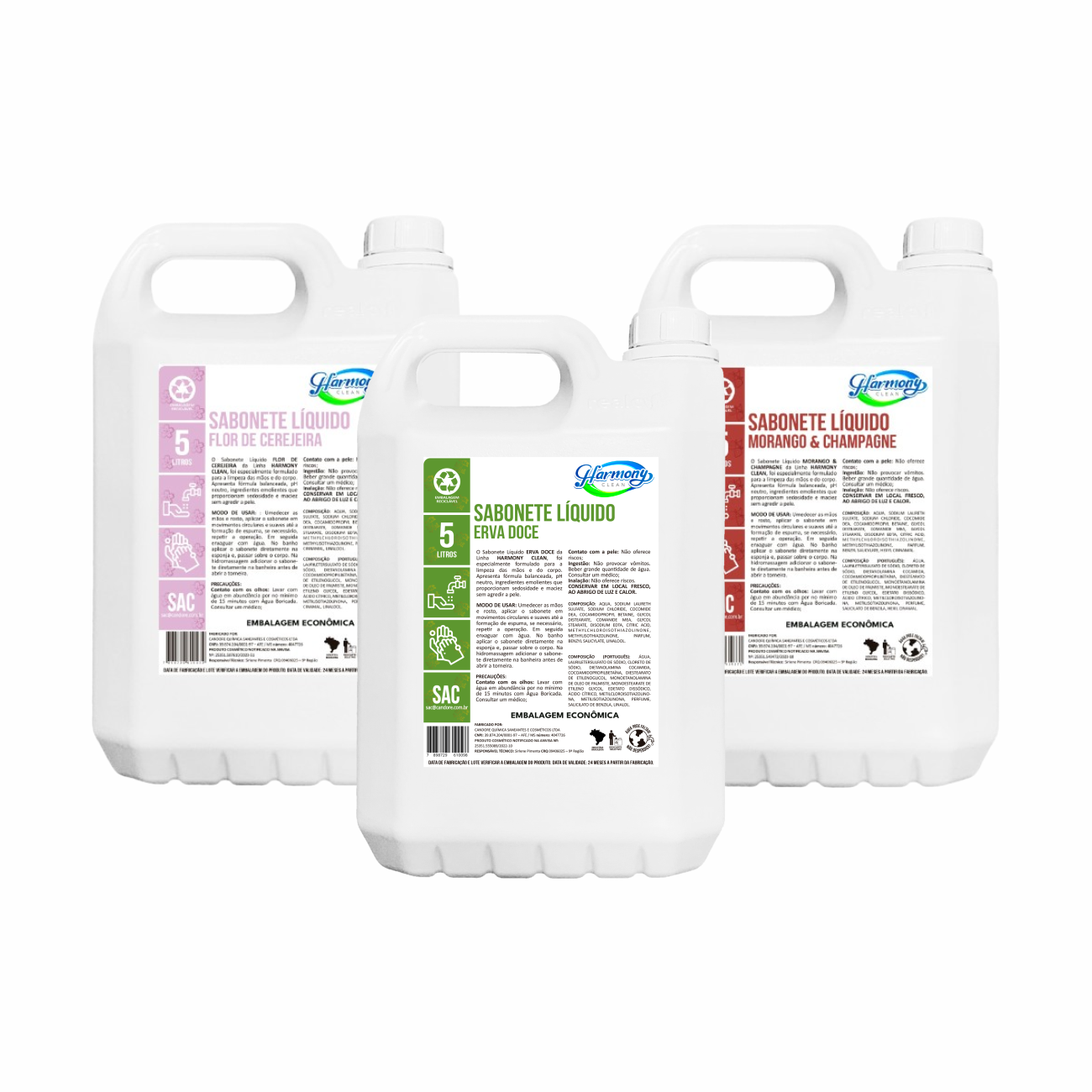 Sabonete L&iacute;quido Erva Doce 5L &ndash; Harmony Clean