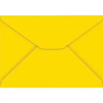 Envelope Carta Cromus 2466 Foroni Amarelo 114x162mm 85g