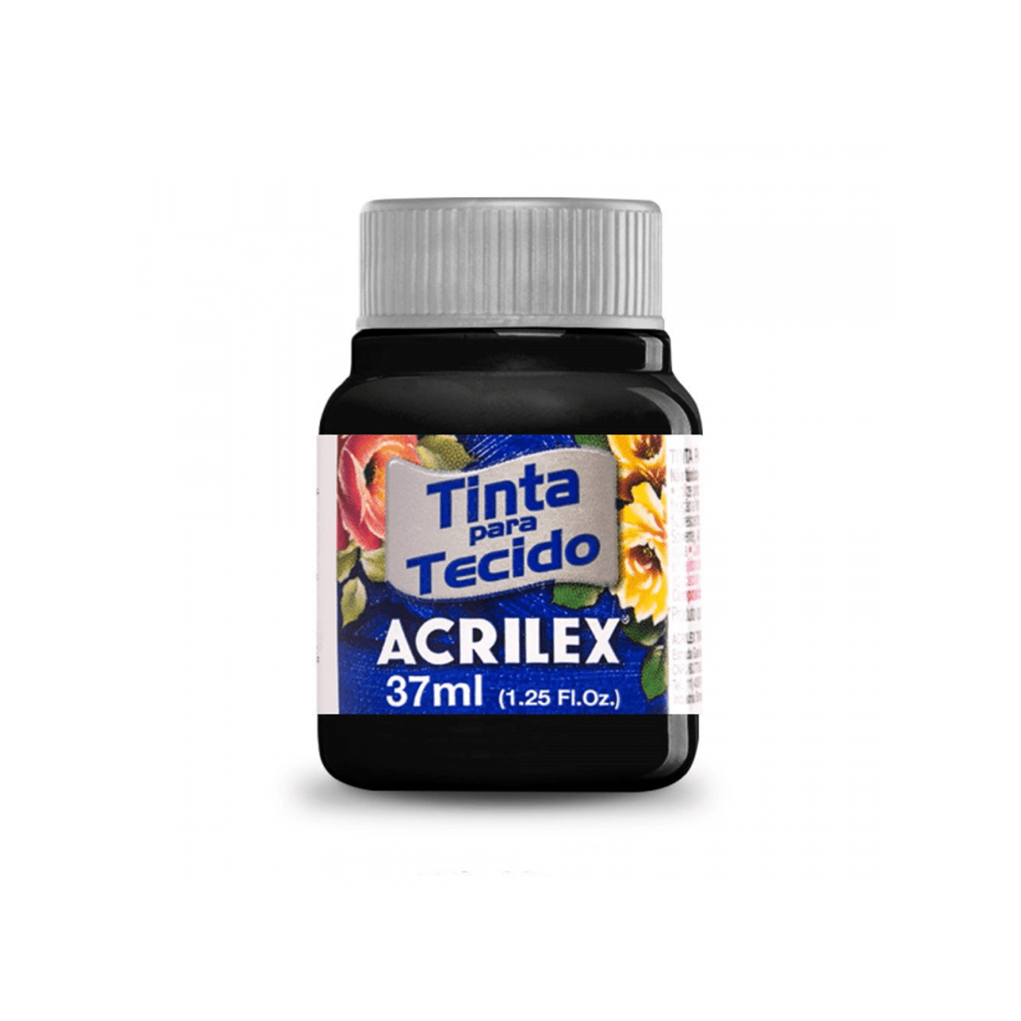 Tinta para Tecido Acrilex Preto 37ml
