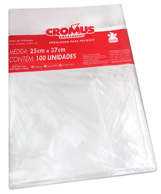 Saco Transparente 25x37 Incolor VMP