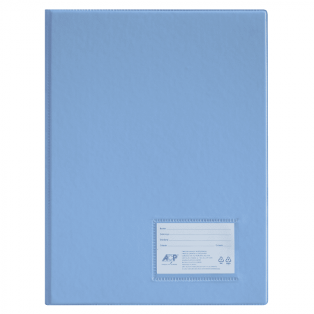 Pasta Cat&aacute;logo PVC A4 ACP Azul 20 Envelopes
