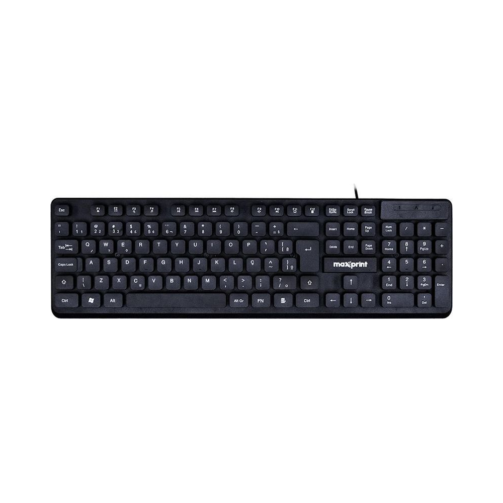 Teclado USB TE2001 Maxprint Teclas Flutuantes Compat&iacute;vel Windows e Linux