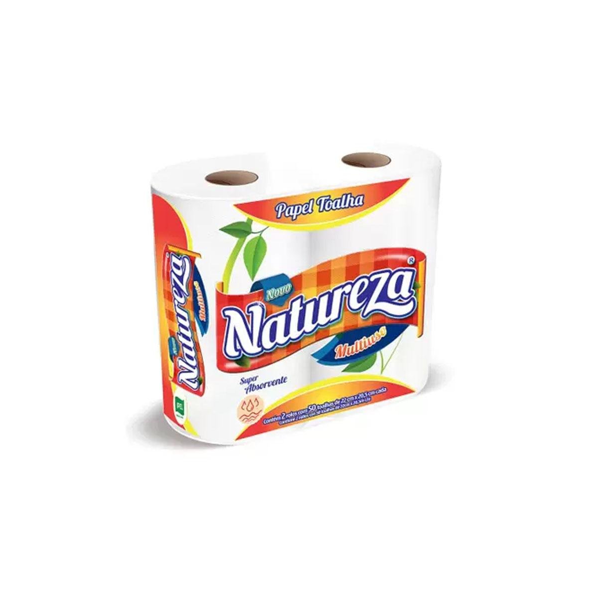 Papel Toalha Natureza com 2 Rolos Coz