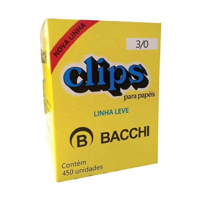 Clips Linha Leve 3/0 Bacchi 450 unidades