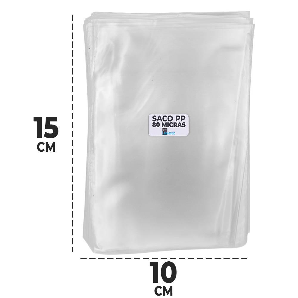 Saco Plastico 10X15 Transparente