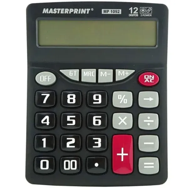 Calculadora de Mesa 12 dígitos Masterprint MP1092 Unitária