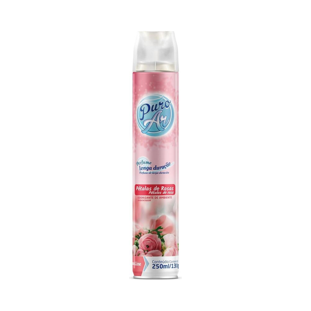 Odorizante de Ambiente Aerossol Puro Ar P&eacute;talas de Rosa 250ml