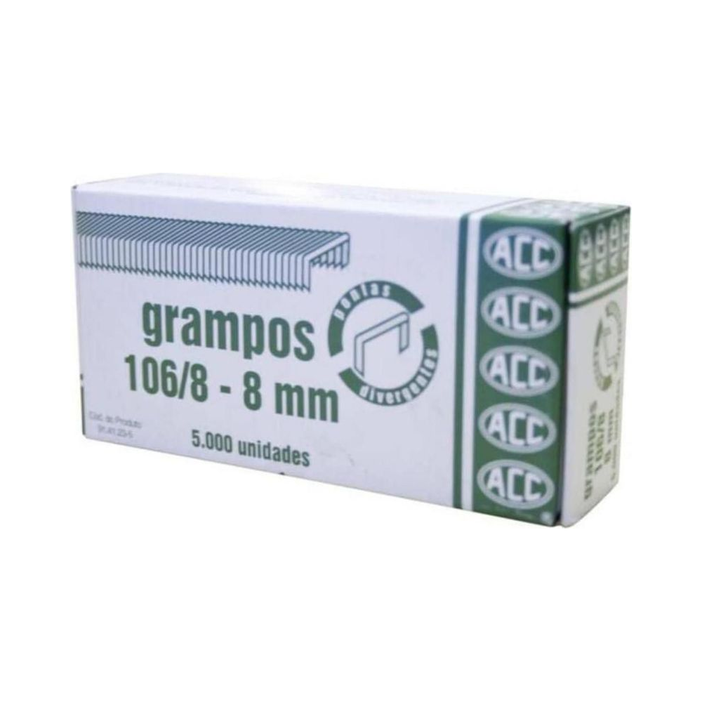 Grampos 106/8 8mm ACC 5000 unidades