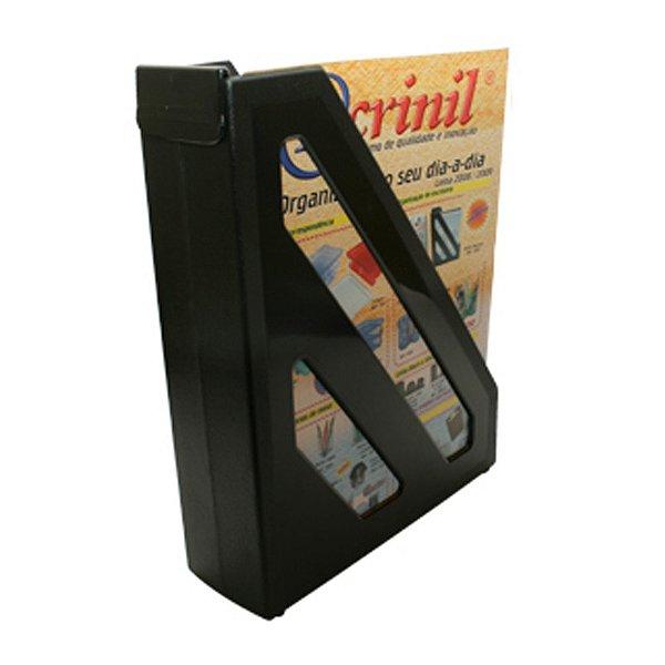Porta Revista Individual Acrinil Preta Unitario