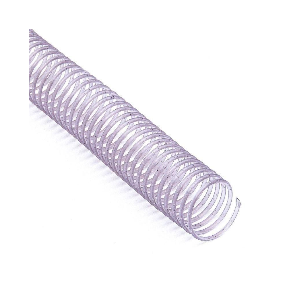 Espiral para Encaderna&ccedil;&atilde;o 14mm 85 Folhas Mares Pl&aacute;stico Transparente