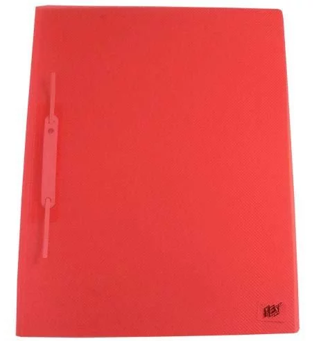 Pasta Transparente com Trilho ACP Vermelha