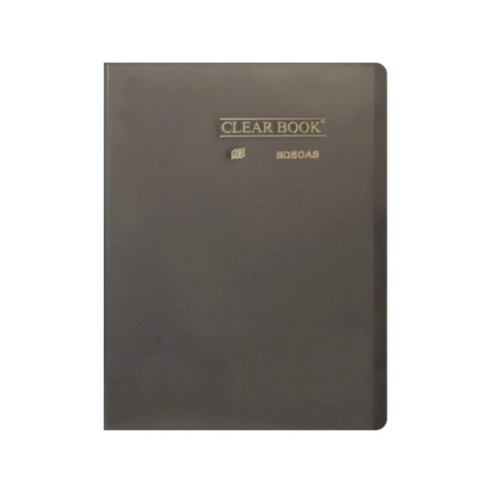 Pasta Catálogo 50 sacos plásticos A4 YES Fumê 236mm x 307mm x 23mm