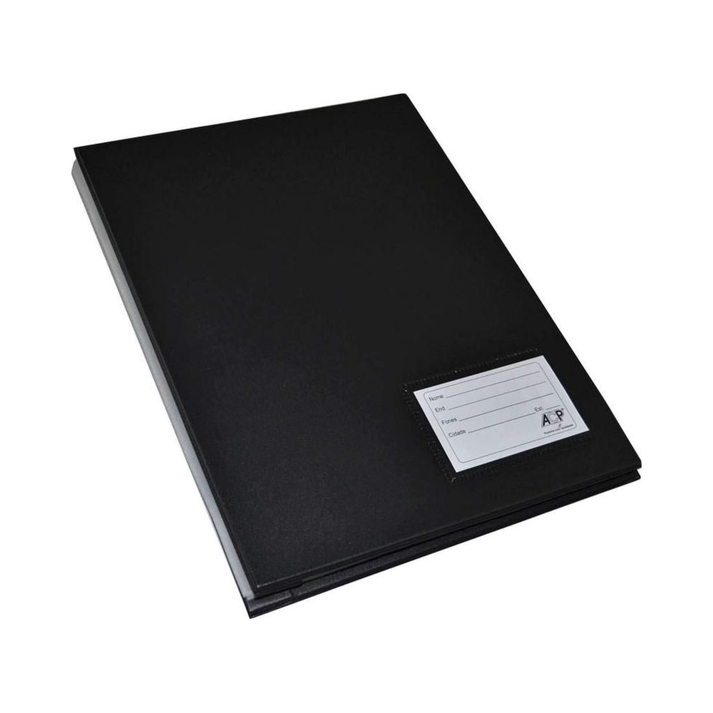 Pasta Cat&aacute;logo Preto ACP