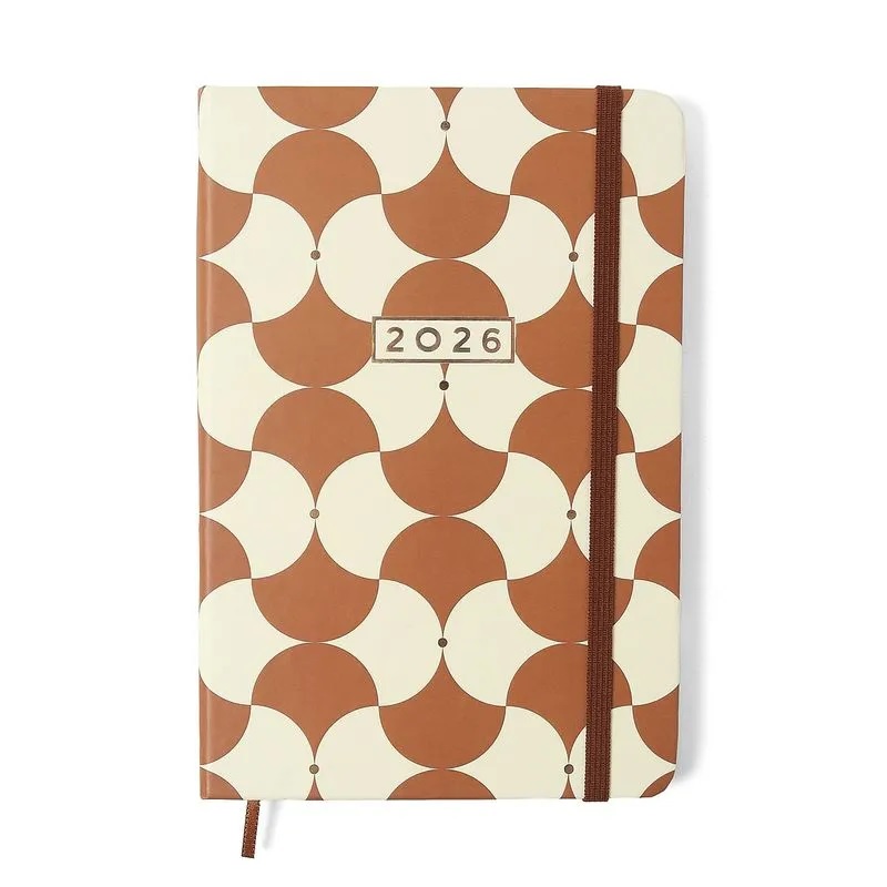 Agenda Planner Semanal Cicero 2026 Bossa Nova Caramelo 14x21cm