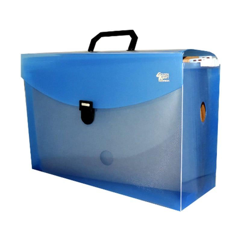 Mala Arquivo Golden Line Lilás com 10 pastas 910mm x 710mm