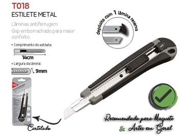 Estilete Estreito 9mm Tris T018 Unitário