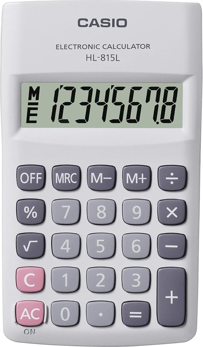 Calculadora de Bolso HL-815L Casio 8 D&iacute;gitos Preta