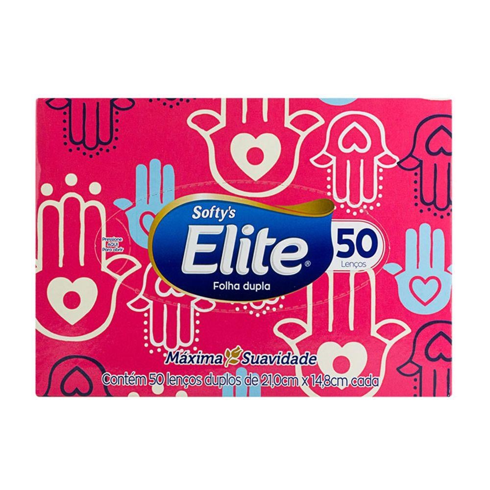 Len&ccedil;os de Papel Folha Dupla 21.0cm x 12.7cm Elite 50 folhas